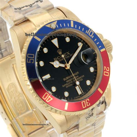 rolex submariner rosso blu